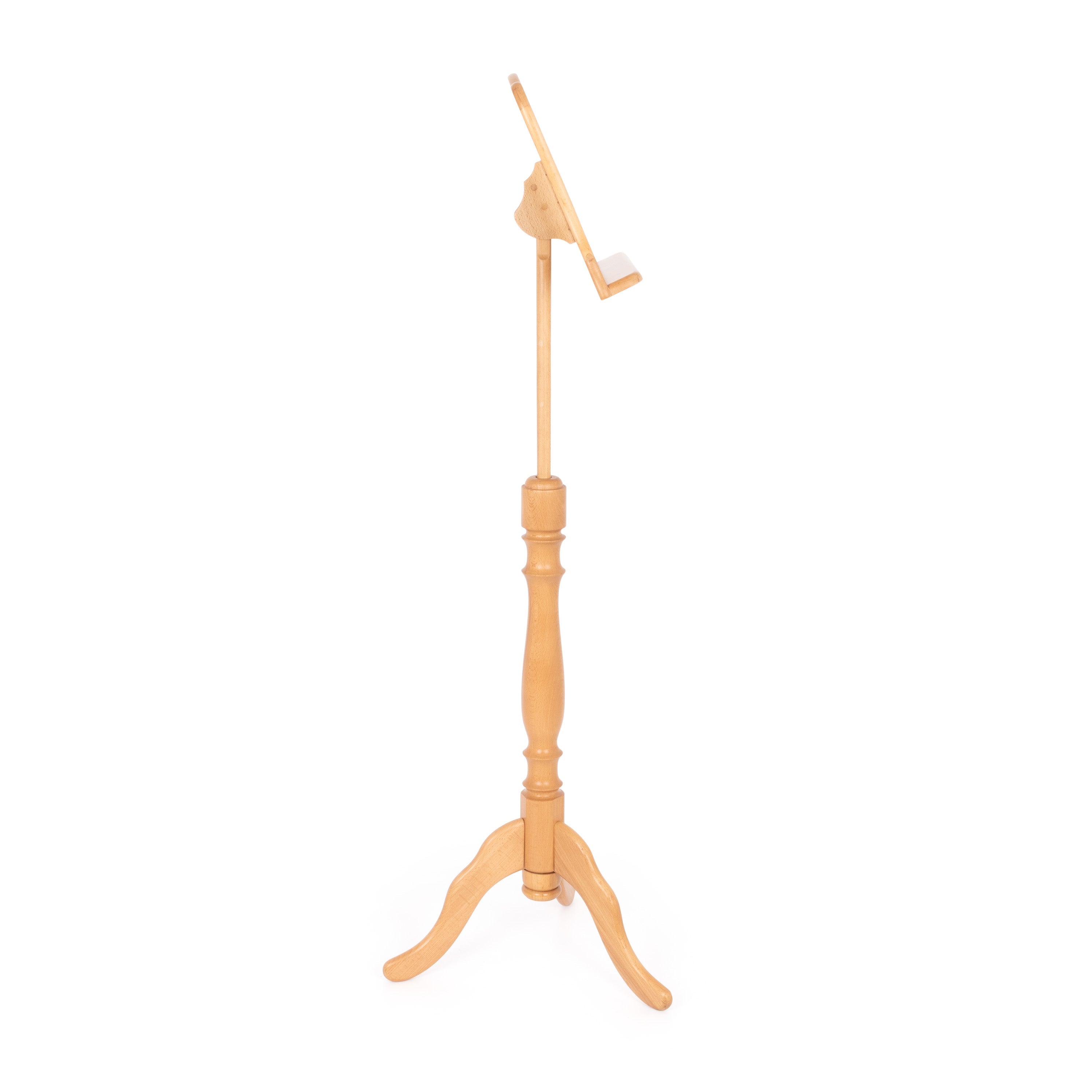 Traditional style concert music stand in beechwood - Spiral