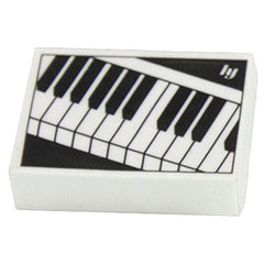 Eraser with musical keyboard design