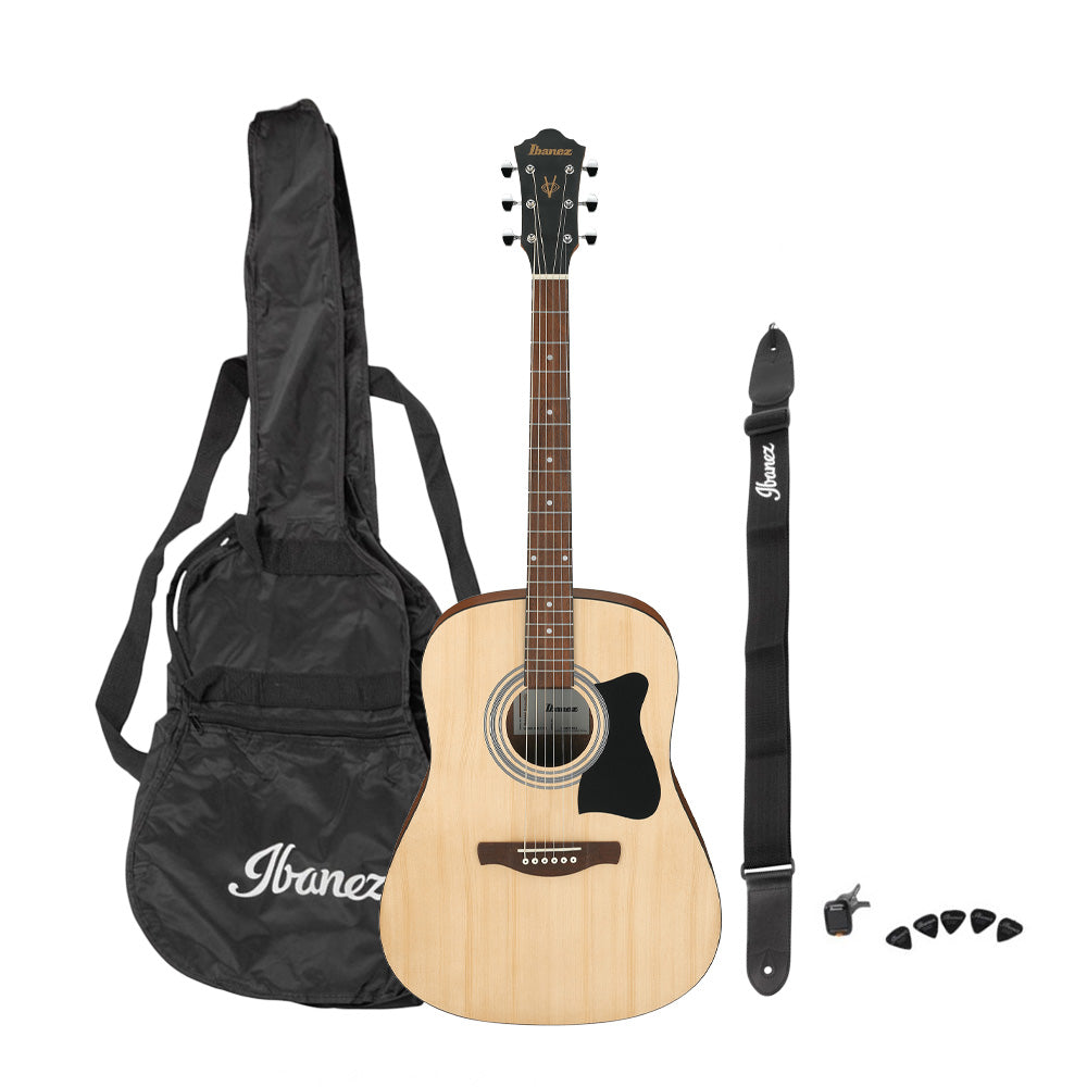 Ibanez V50NJP-OPN dreadnought acoustic guitar jampack - open pore natural