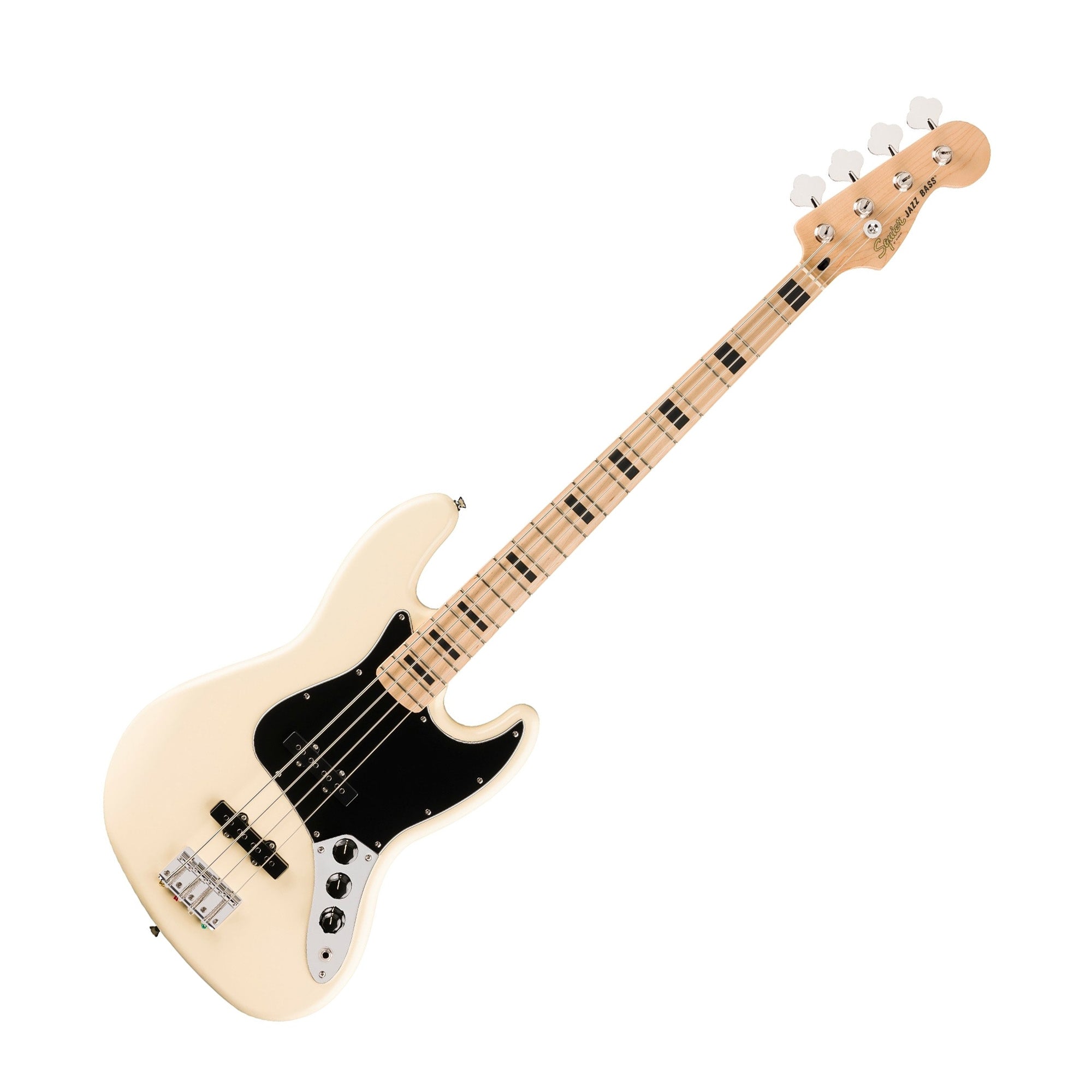 Fender Squier Affinity active jazz bass guitar - Olympic white
