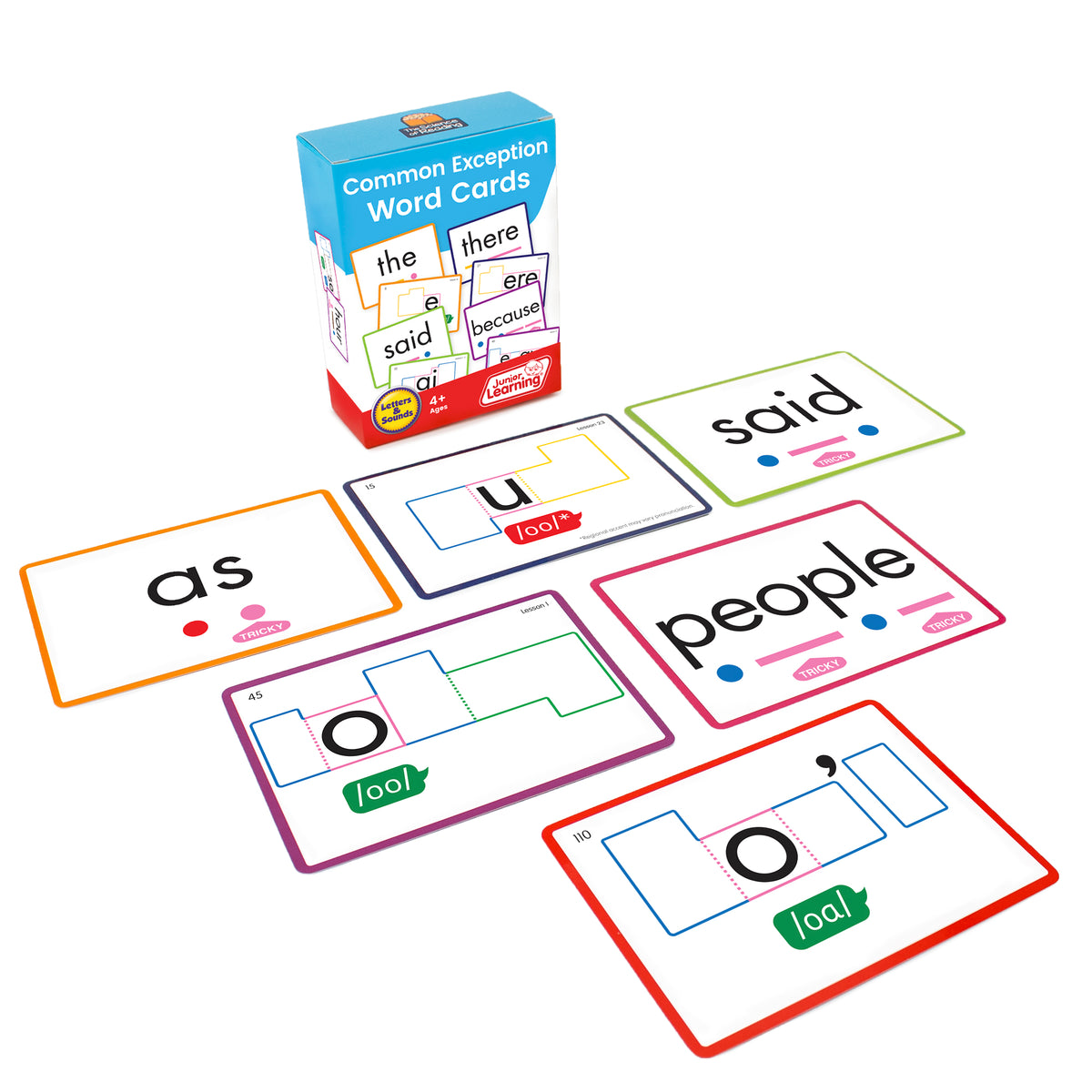 Common Exception Colour Common Exception Word Cards | Eduplan International