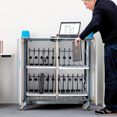 LapCabby mobile vertical AC charging cabinet  – 20 devices