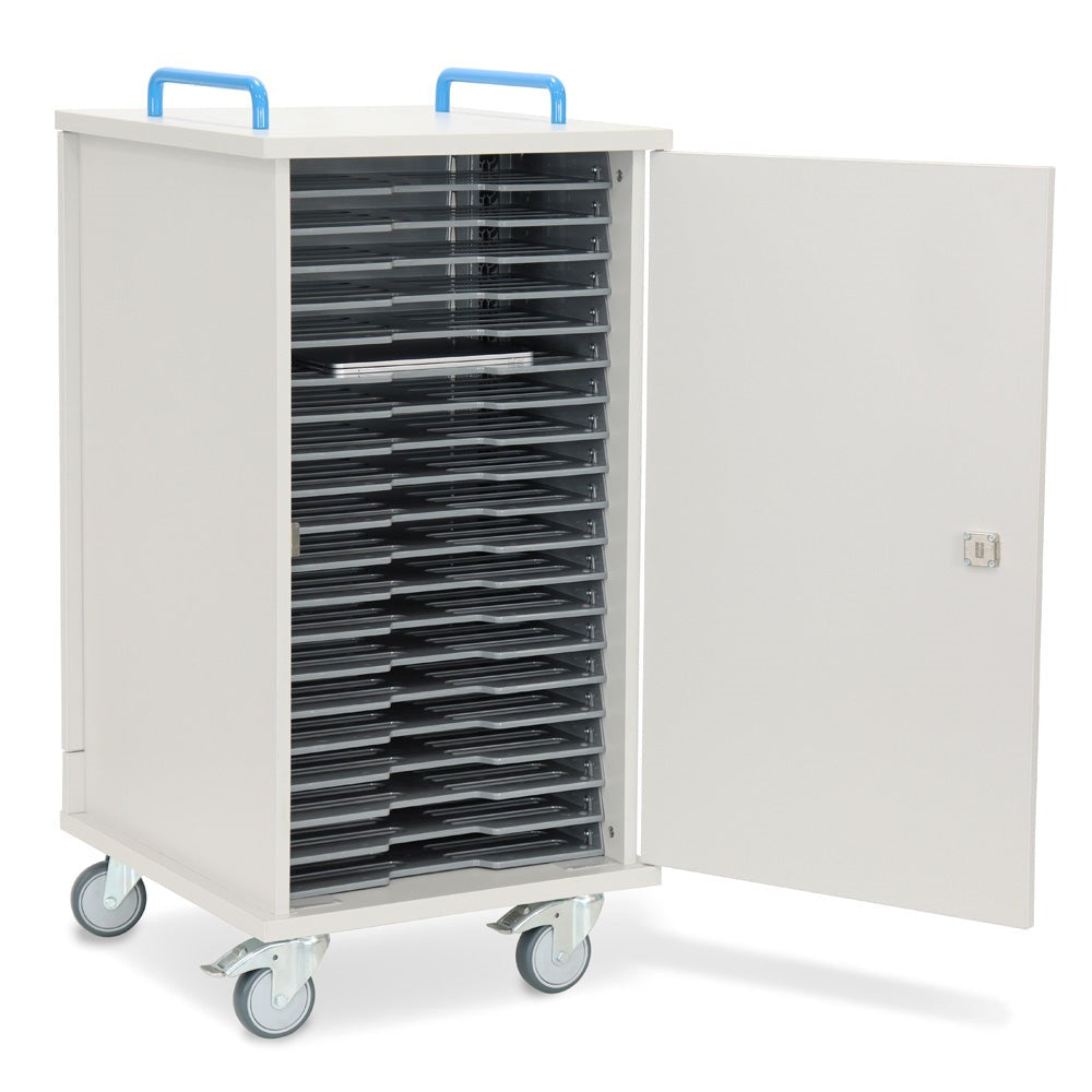 LapCabby Lyte mobile single door AC charging cabinet – 20 devices