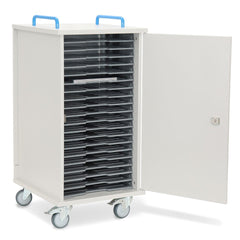 LapCabby Lyte mobile single door AC charging cabinet – 20 devices