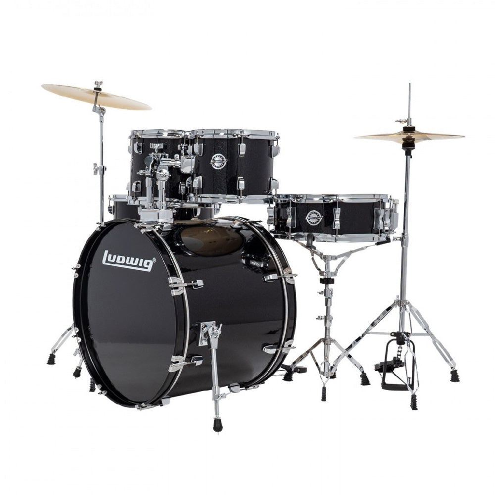 Ludwig Accent 20" fuse 5-piece drum kit – Black