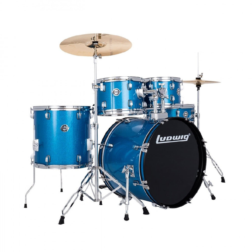 Ludwig Accent 20" fuse 5-piece drum kit – Blue