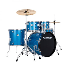 Ludwig Accent 20" fuse 5-piece drum kit – Blue