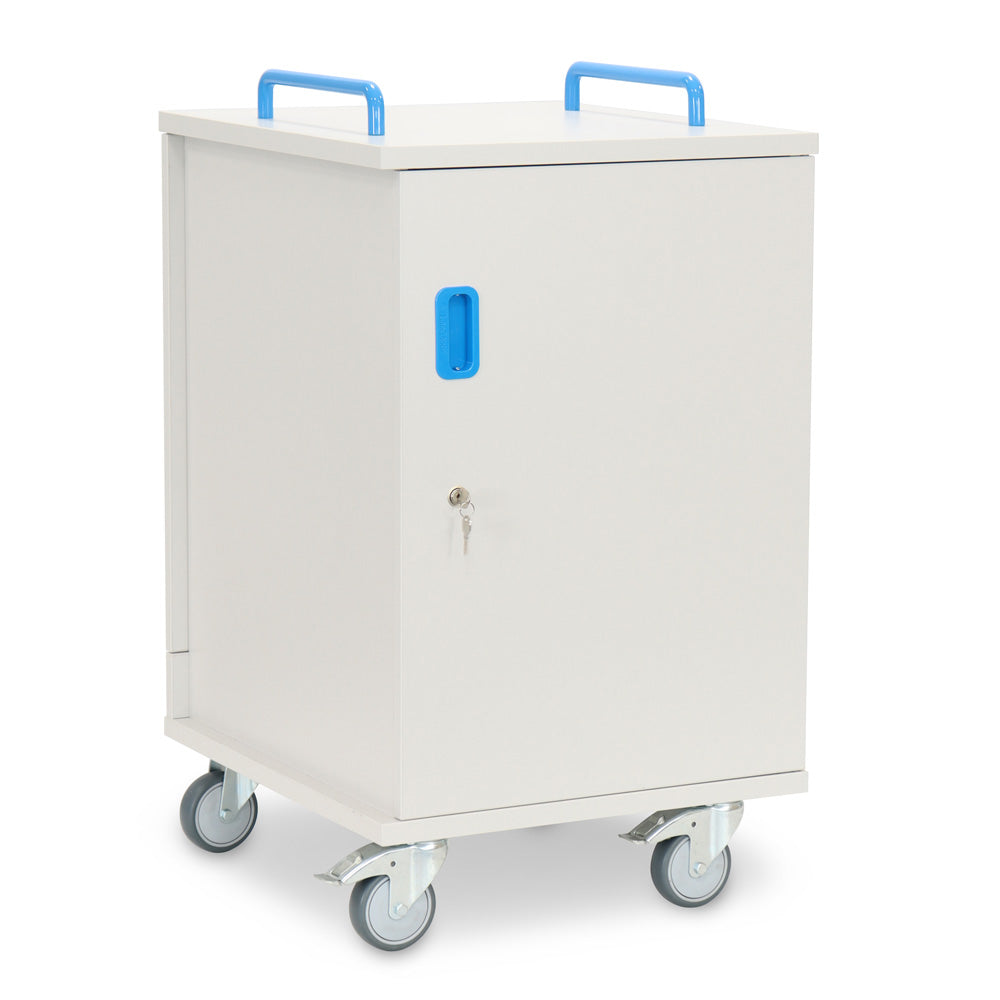 LapCabby Lyte mobile single door AC charging cabinet – 16 devices