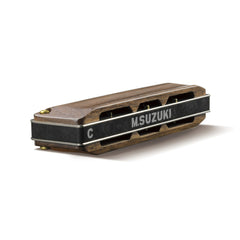 Suzuki M-20W Manji 10-hole wooden cover diatonic harmonica – A