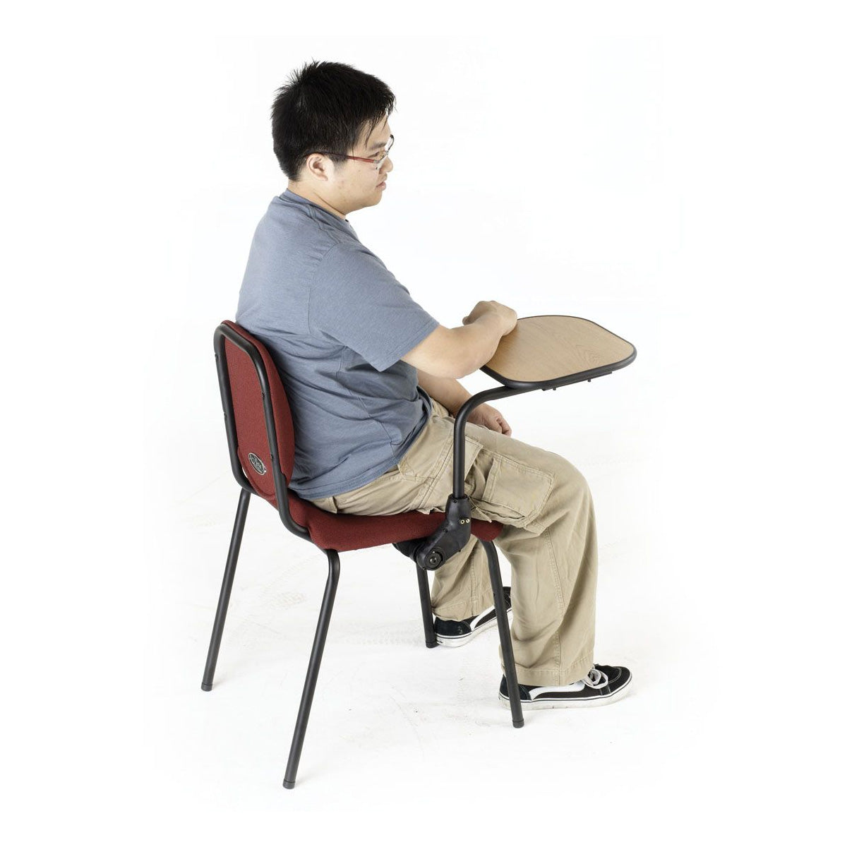 Wenger Nota chair universal folding tablet arm – Fusion maple