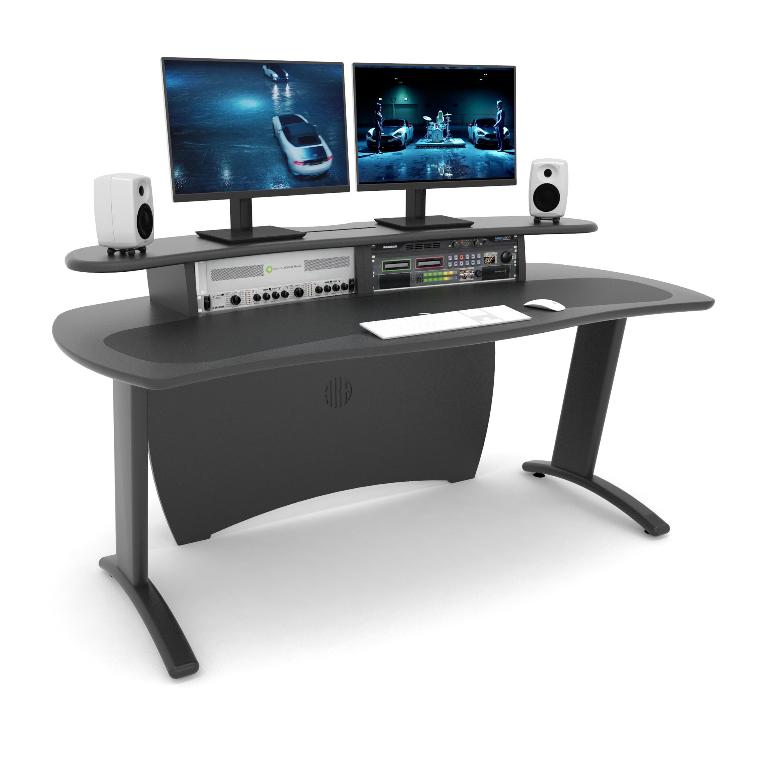 AKA Design ProMedia studio desk – Grey & Nero