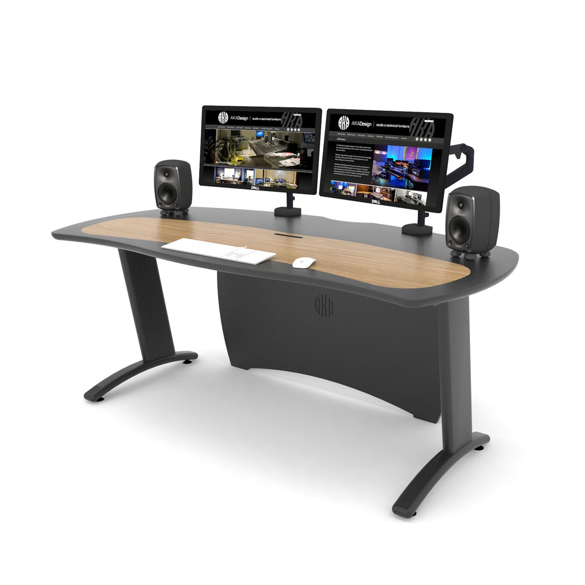 AKA Design ProMedia XB studio desk – Grey & Oak