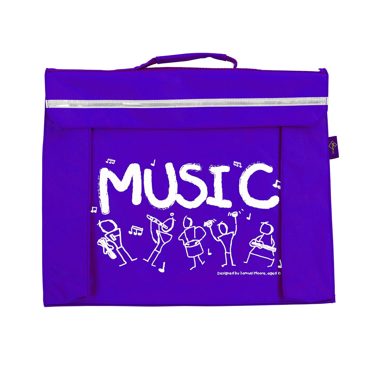 Primo music bag with Sam Moore \'Music\' design - Purple