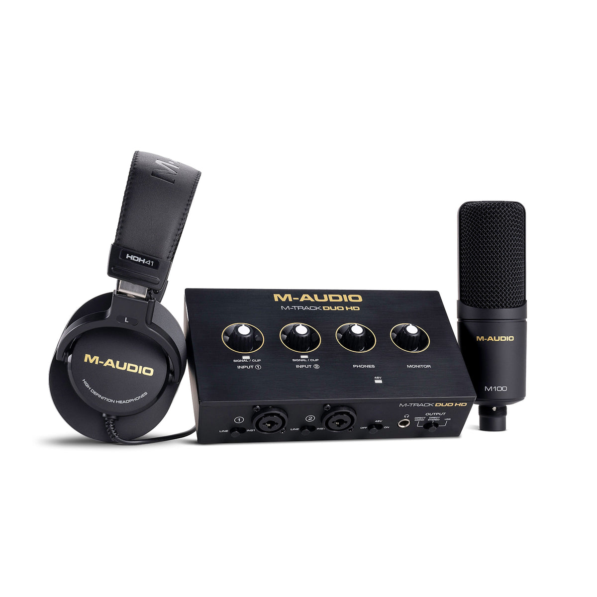 M-Audio M-Track Duo HD audio interface producer pack