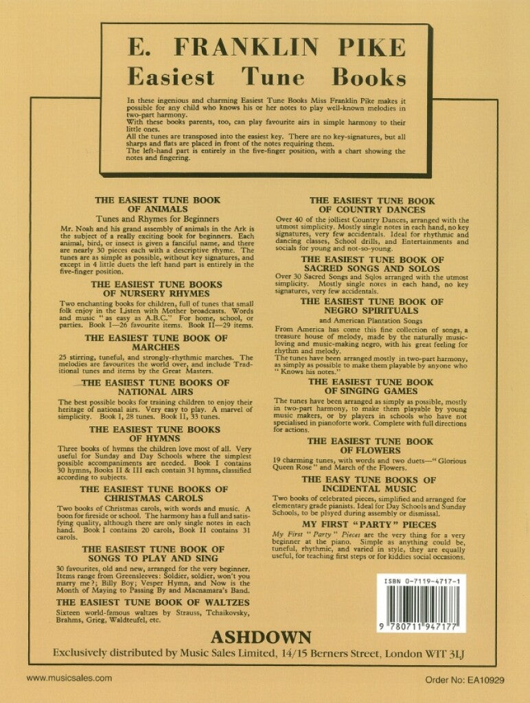 Easiest Tune Book of Carols 1