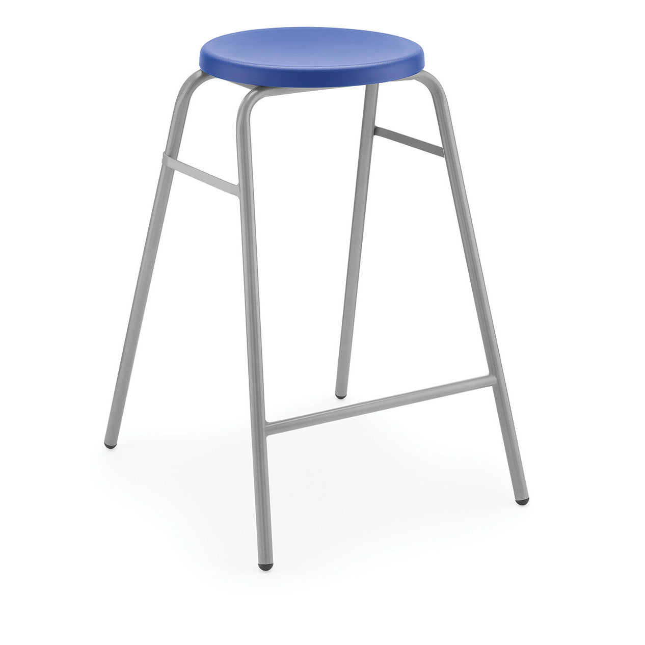 Round Top Stool 430Mm Height Red