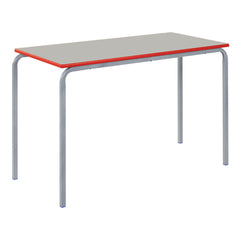 Metalliform Rectangular Fully Welded Coloured Edge Table