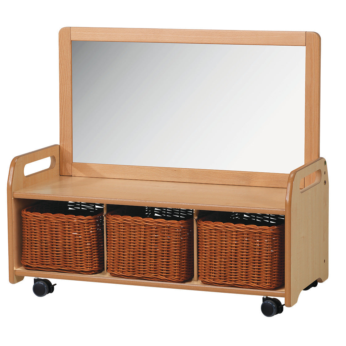 Mobile Mirro Storage +3 Baskets