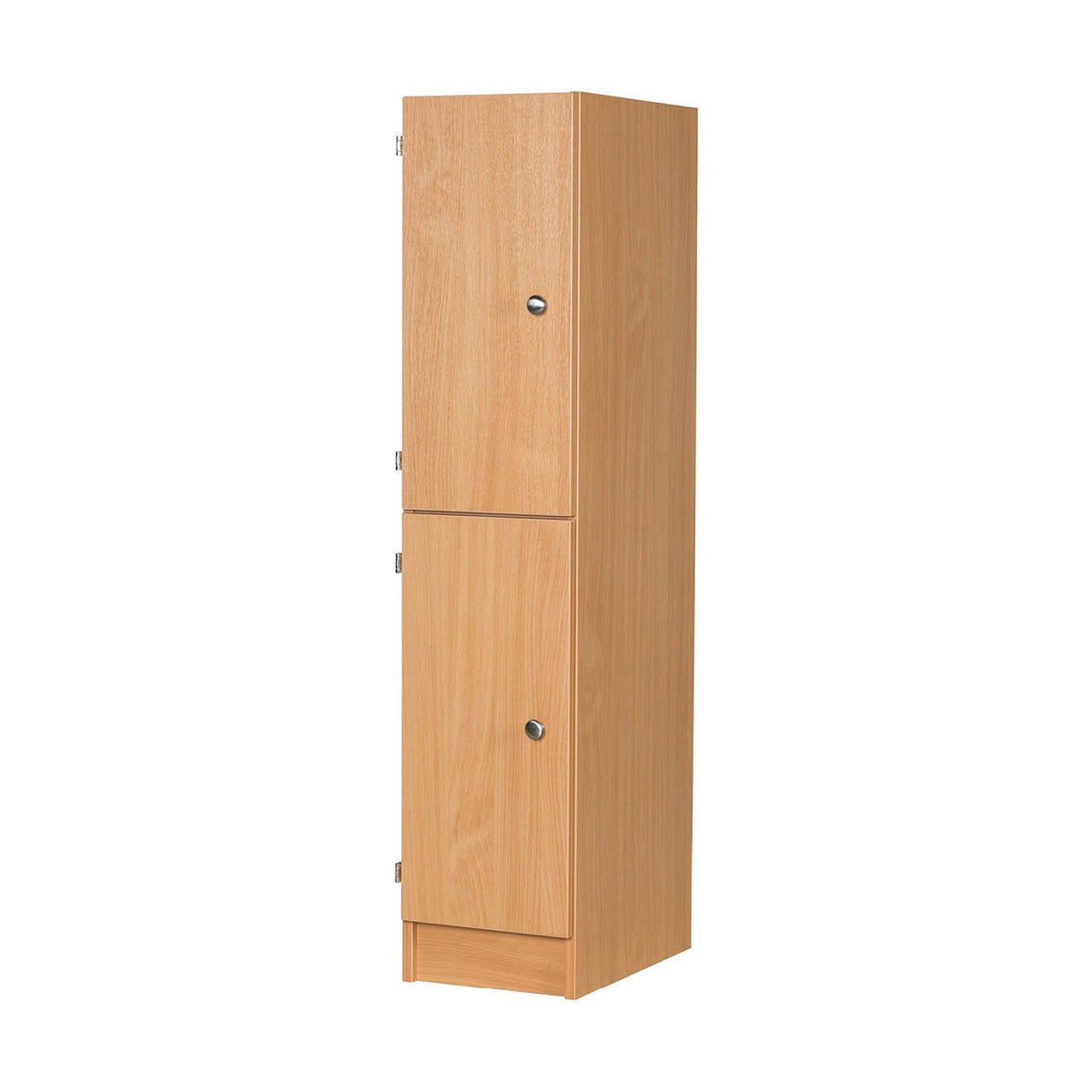 Wooden Locker 2Door +Lock Light Grey
