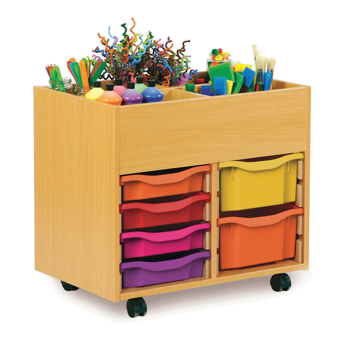 4 Bay Kinderbox Beech