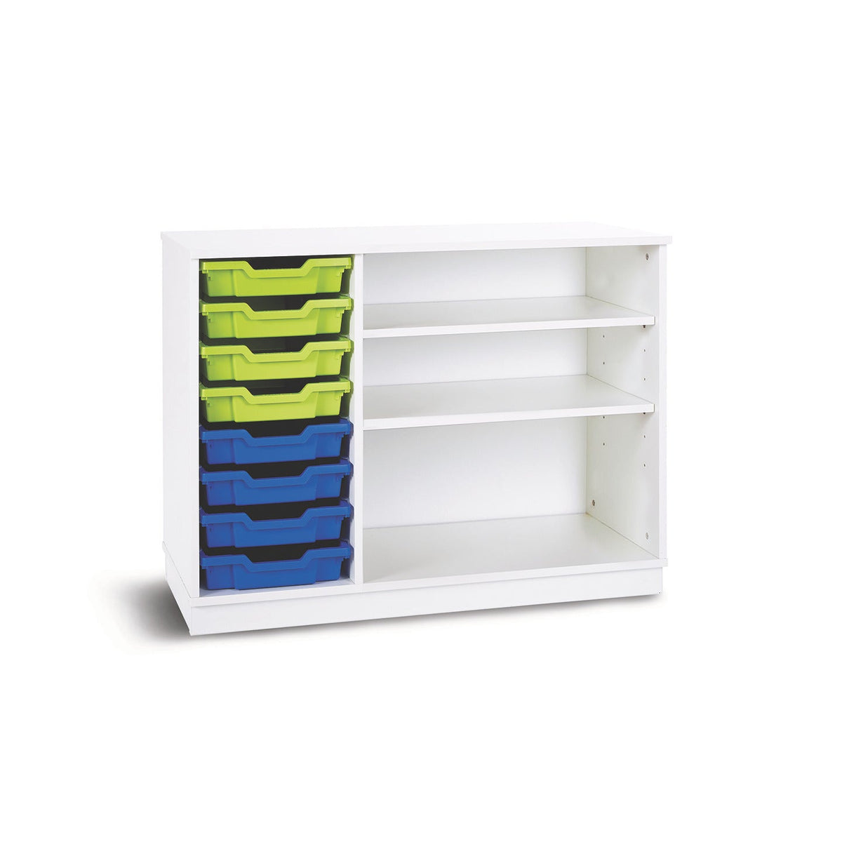 8 Tray Unit White