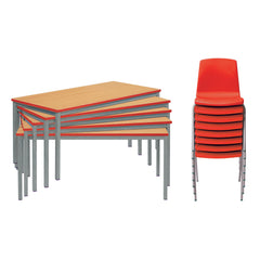 Smartbuy Class Pack Welded Tables and Chairs