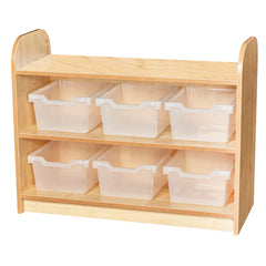 Tiered Store 2 Tier With Cubby Trays