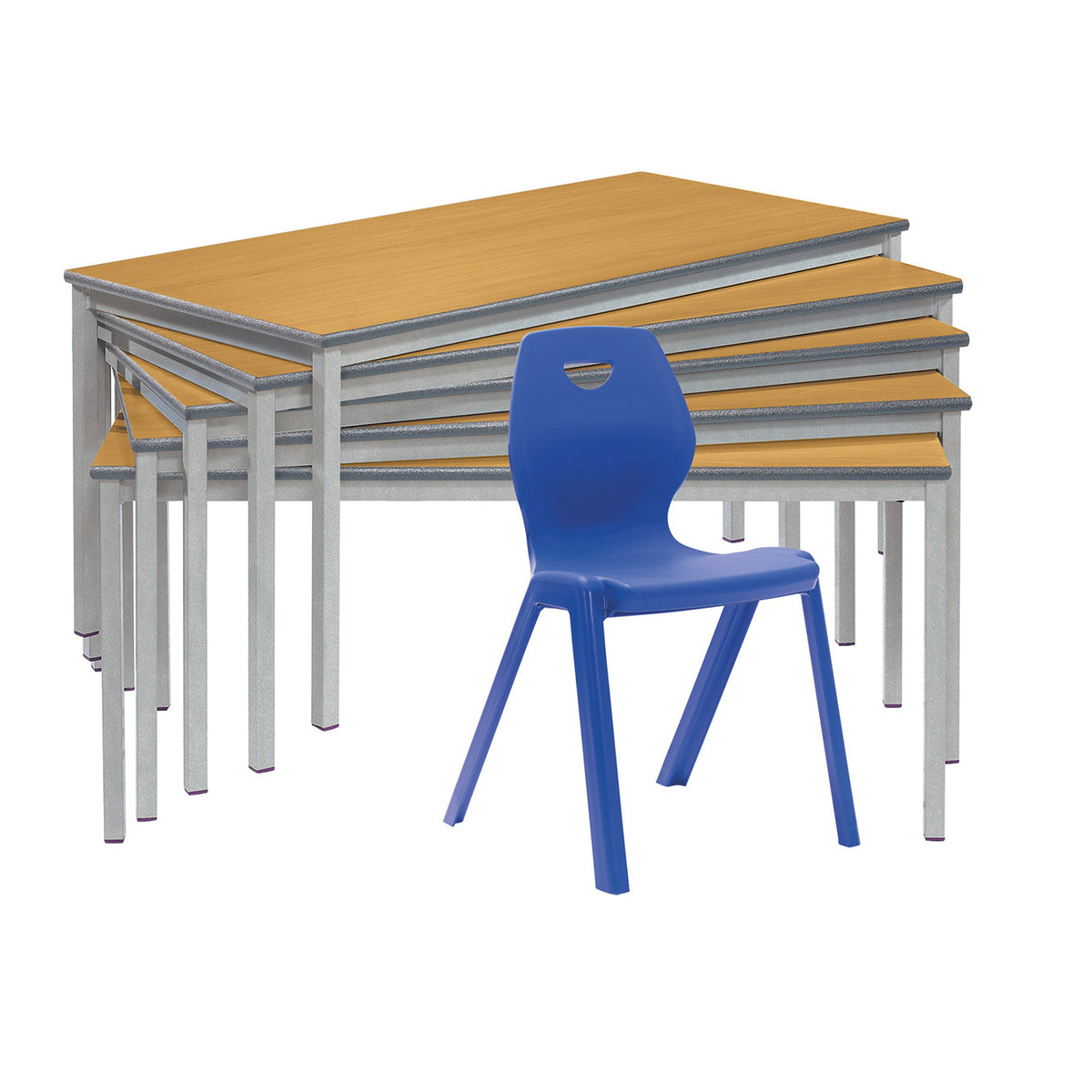 Smartbuy Class Pack Welded Tables and One Piece Chairs Sizemark 1