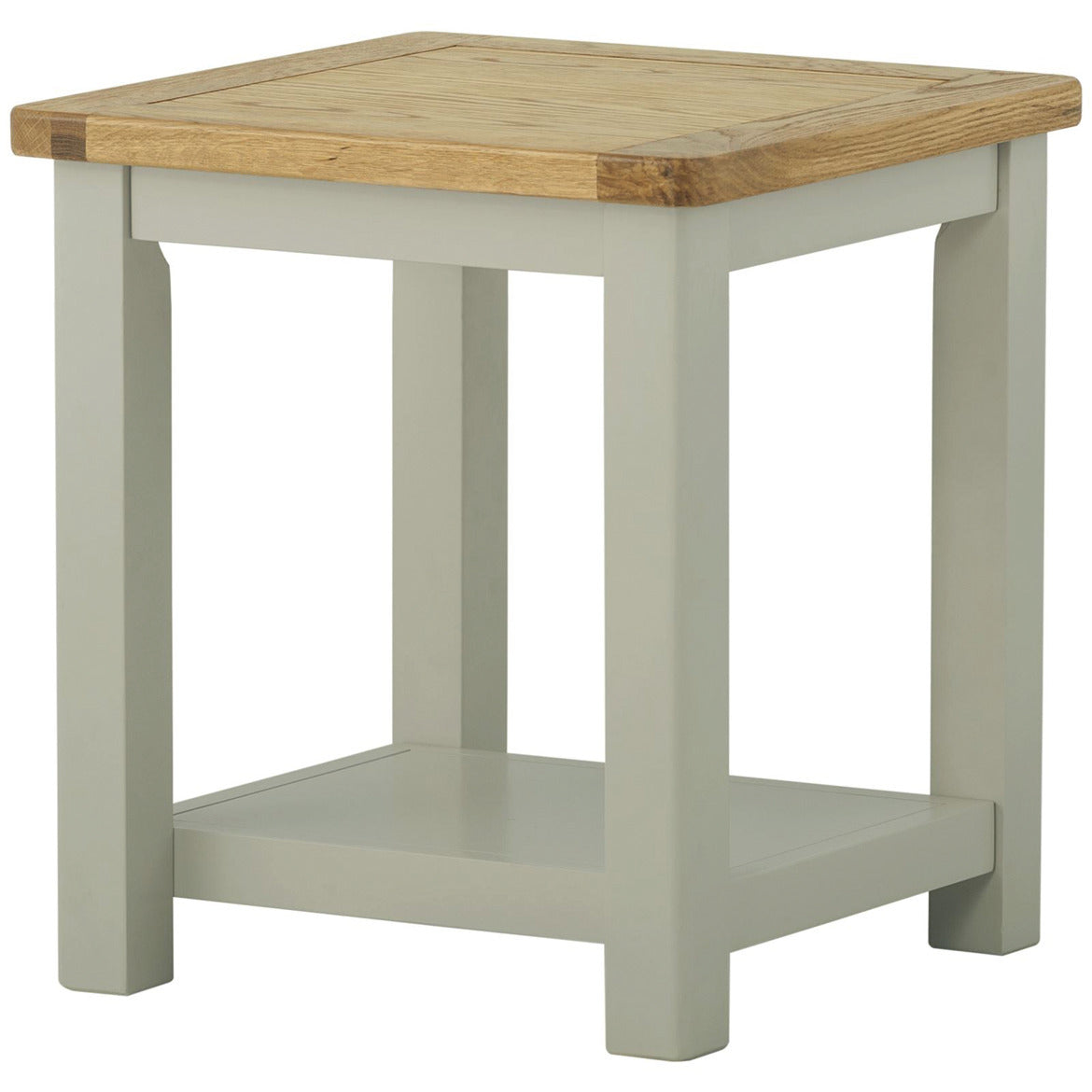 Portlandstone Lamp Table H500Mm Oak