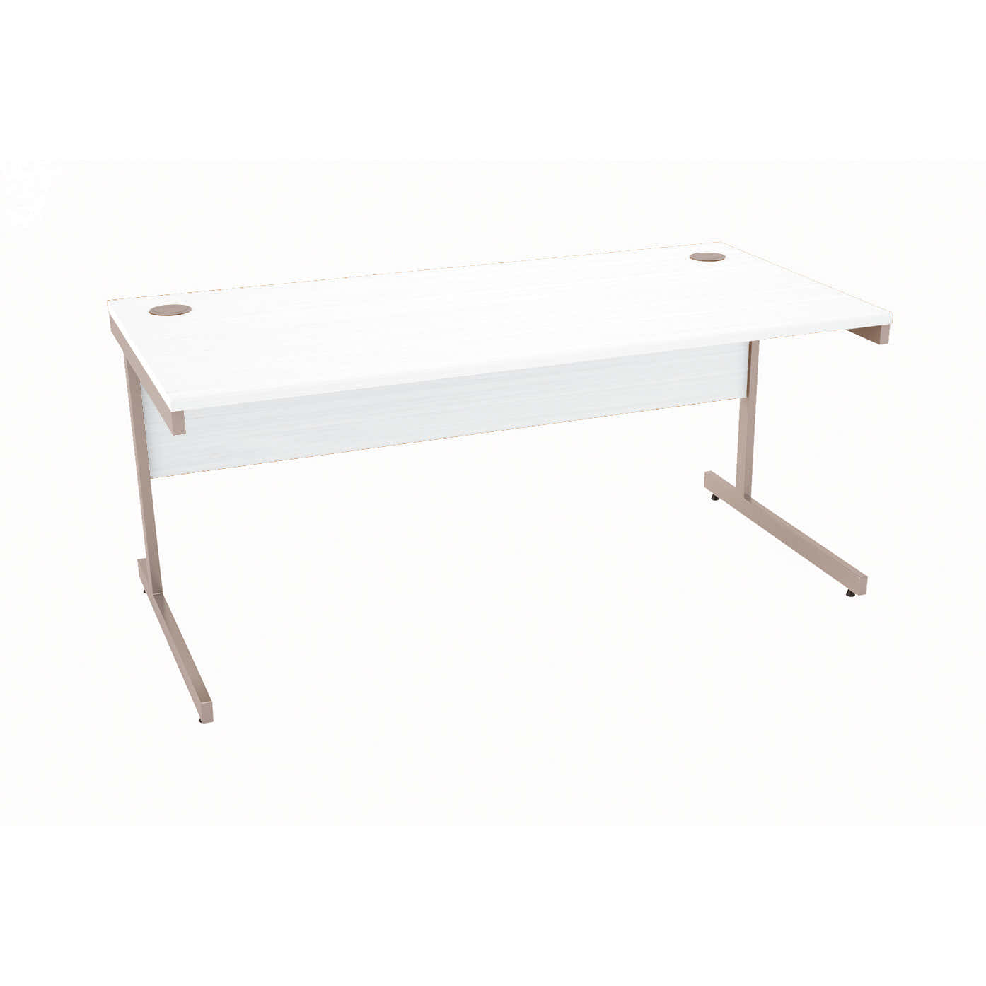 Millarwest Office Interiors Slimline Rectangular Desks - 1200mm Width White