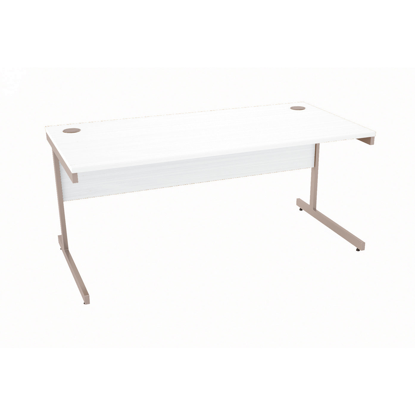 Millarwest Office Interiors Rectangular Desks - 1600mm Width Light Grey