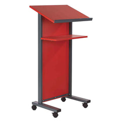 Lectern W/Panel 620X543X1236 Red