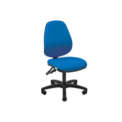 High Back Operator Chair With Pcb Mechanism Upholstered In xtreme Fr5 Fabric - Without Arms Blizzard Ys081