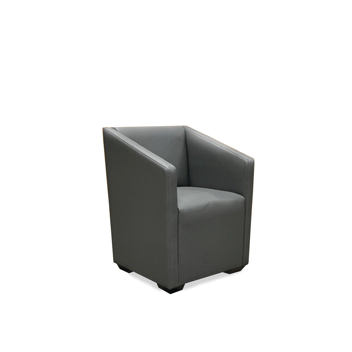 Tulsa Tub Chair Dk Brn Faux Leather