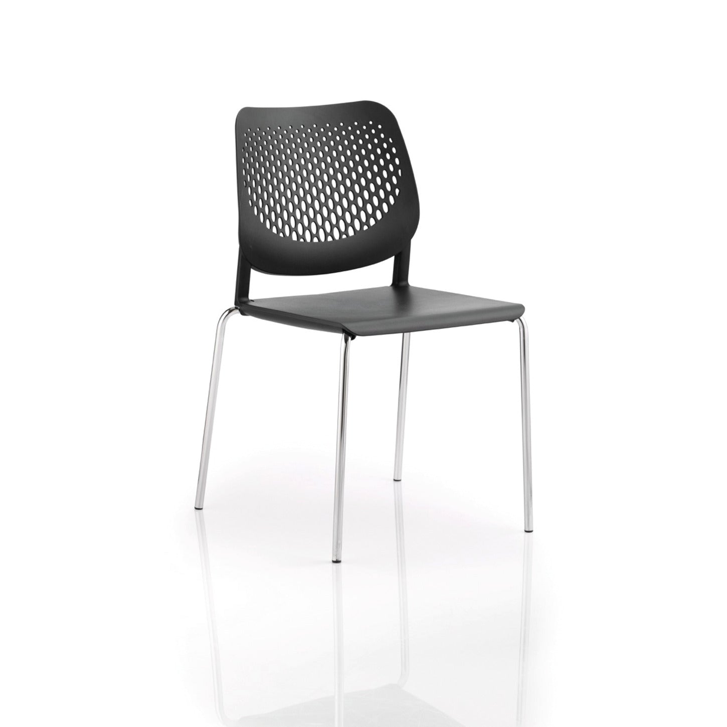 Lof Stk Chair No Arms Grey