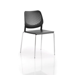 Lof Stk Chair No Arms White