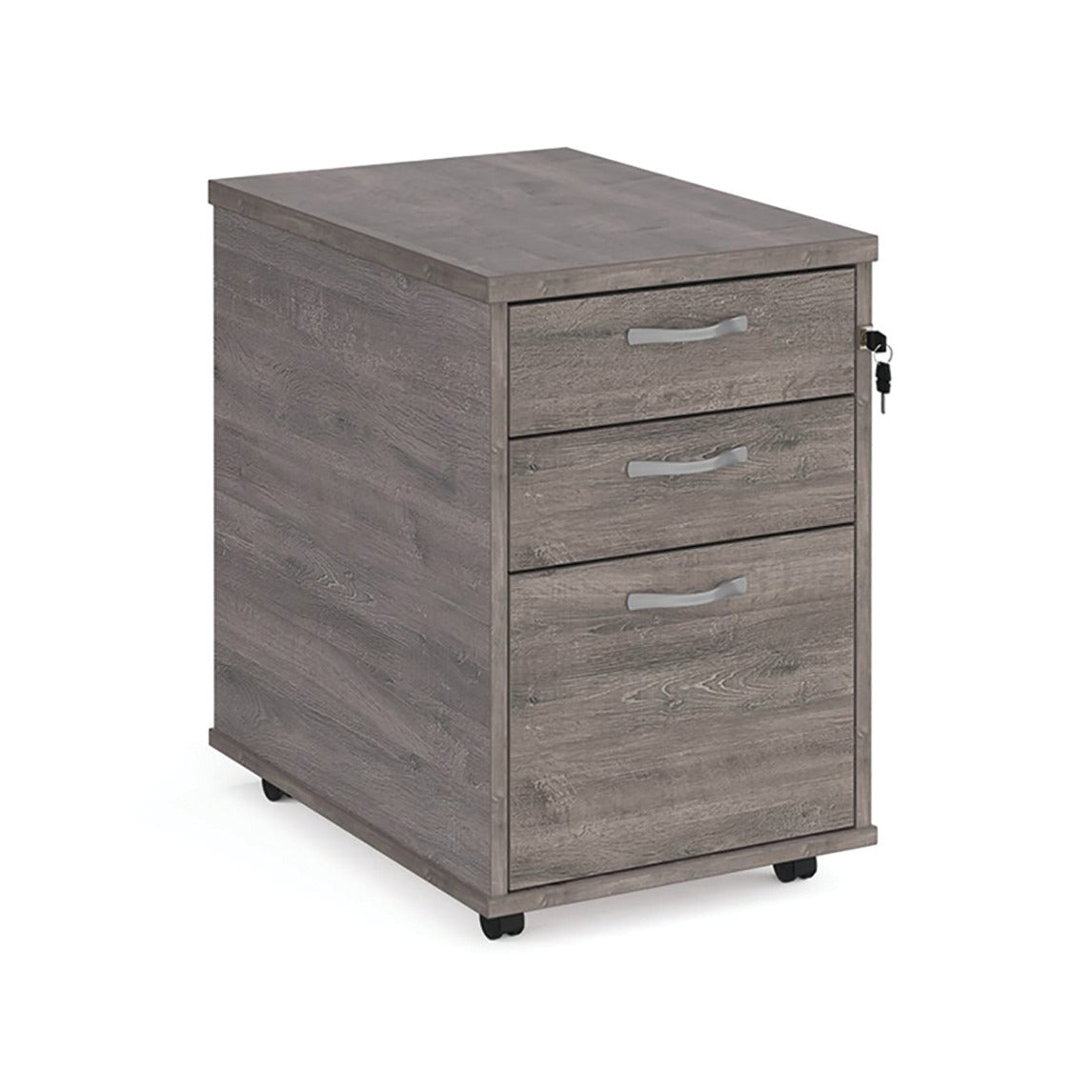 Dams International Under Desk Drawer Unit - Standard Grey Oak