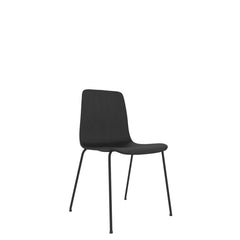 Almond Chair 4 Leg Black Ash