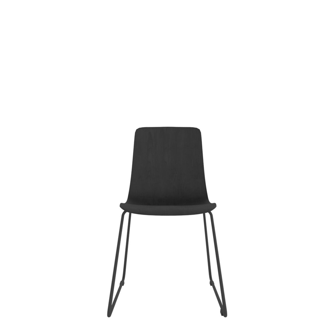 Almond Chair Skid Base Black Ash
