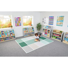 Colour Block Scandi Rectangle Rug