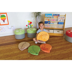 Seasonal Plush Leaf Cushions - Pack of 4
