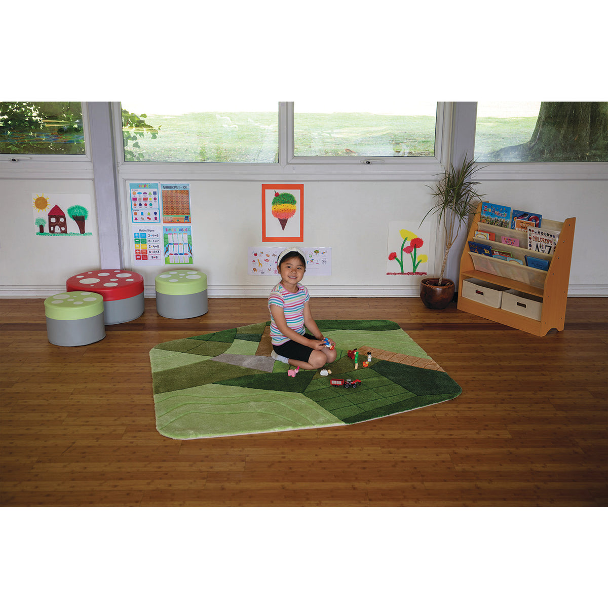Aerial Landscape Super Deluxe Carpet - 1600x1600mm