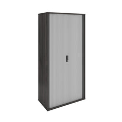 Side Opening Tambour Cupboard - 2062mm Height Anthracite