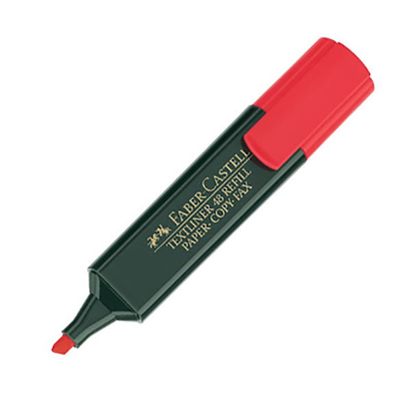 FABER CASTELL CLASSIC HIGHLIGHTER BOX OF 10PC RED