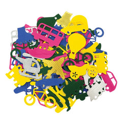 SCO CORRUGATED PAPER SHAPES TRANSPORT ASSORTED 100PCS -Min Qty 12