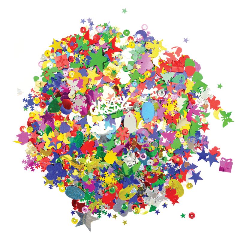 SCO SEQUINS ASSORTED 2KG BAG -Min Qty 1