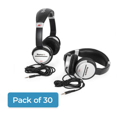Pack of 30 HF125MINI stereo headphones – 3.5mm plug