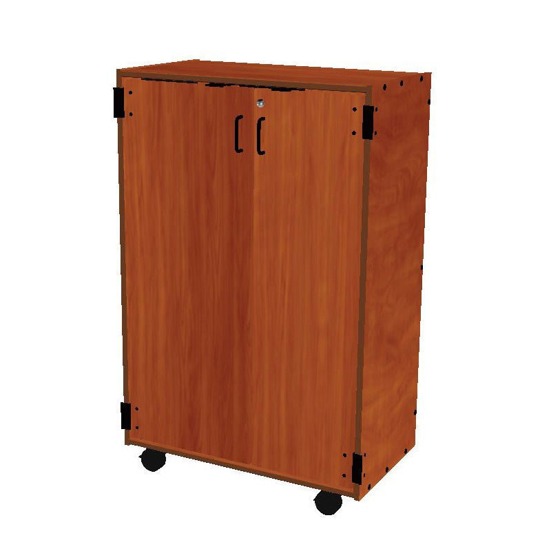 Wenger mobile band/orchestra folio cabinet with doors – 56 shelves