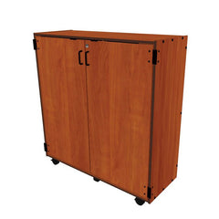 Wenger mobile band/orchestra folio cabinet with doors – 84 shelves