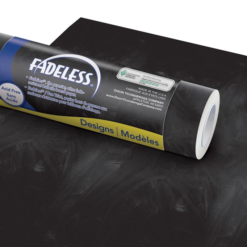 PAC FADELESS DISPLAY PAPER ROLL 1218MMX15M CHALK BOARD 1PC -Min Qty 4